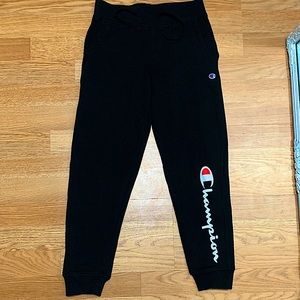 Girls black Champion Joggers!